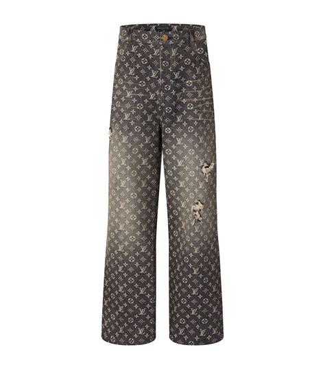 louis vuitton monogram jeans black|Altro.